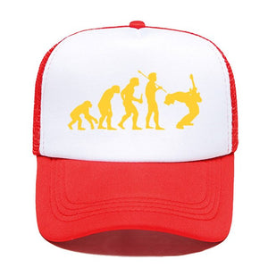 Evolution Of Music Rock Guitar Baseball Cap