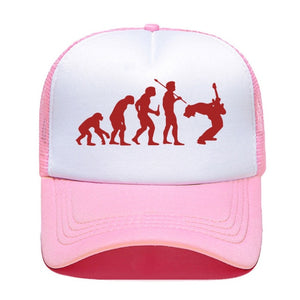 Evolution Of Music Rock Guitar Baseball Cap