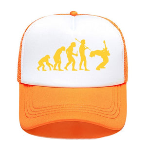 Evolution Of Music Rock Guitar Baseball Cap