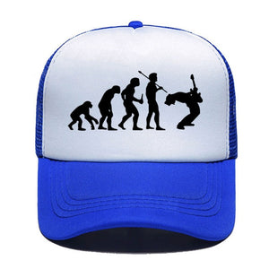 Evolution Of Music Rock Guitar Baseball Cap