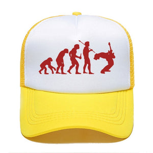 Evolution Of Music Rock Guitar Baseball Cap