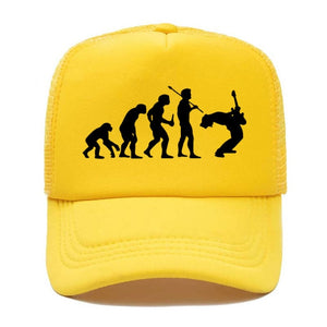 Evolution Of Music Rock Guitar Baseball Cap