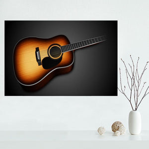 Custom Guitar canvas painting poster Cloth Print