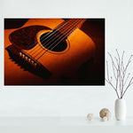 Custom Guitar canvas painting poster Cloth Print