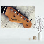 Custom Guitar canvas painting poster Cloth Print