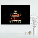 Custom Guitar canvas painting poster Cloth Print