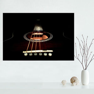 Custom Guitar canvas painting poster Cloth Print