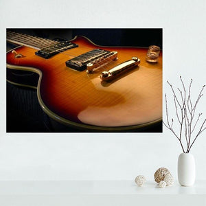 Custom Guitar canvas painting poster Cloth Print