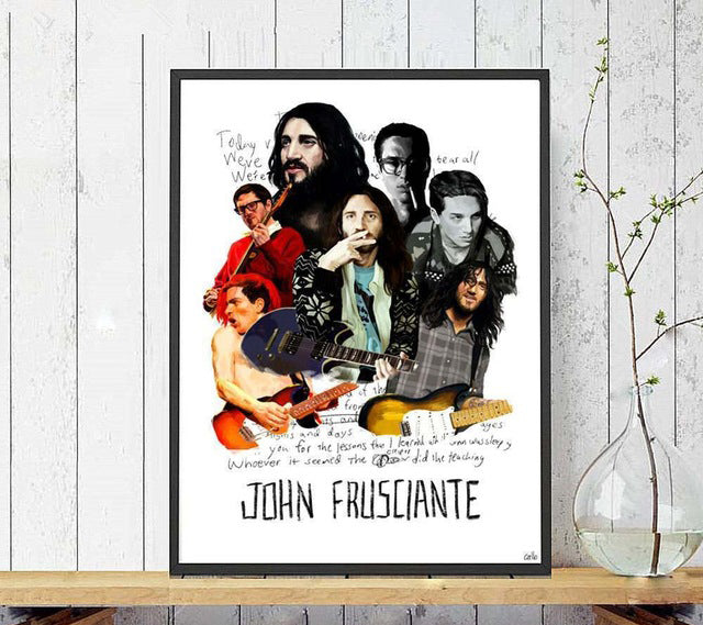 John Frusciante Guitar Canvas Posters