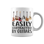 Easily Distracted By Guitars 11 Oz Mug