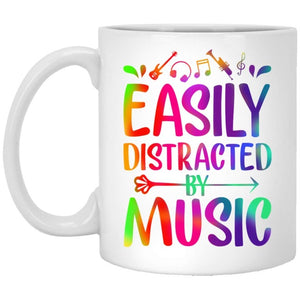 Easily Distracted By Guitars 11 Oz Mug