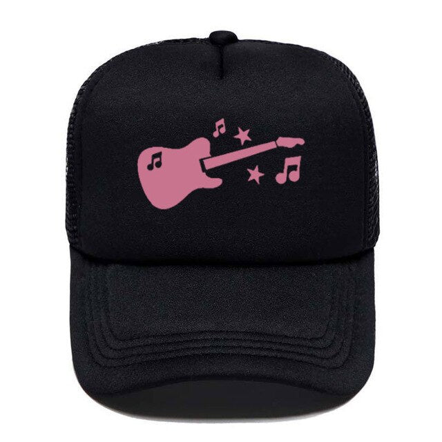 Guitar Music Casual Baseball Cap