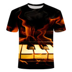 Rock n' Roll Drums Printed 3D T-Shirt