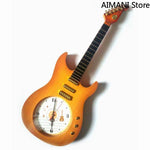 Big Guitar Wall Quartz Clock Rock N Roll