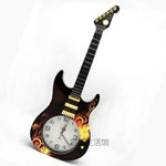 Big Guitar Wall Quartz Clock Rock N Roll