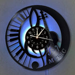 Guitar Clock 12-Inch Vinyl Record Clock