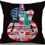 Pop Art Music Guitar Neck Body Pillowcase