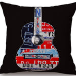 Pop Art Music Guitar Neck Body Pillowcase