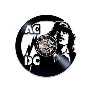 AC.DC Creative Artwork Vinyl Record Wall Clock