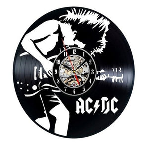 AC.DC Creative Artwork Vinyl Record Wall Clock