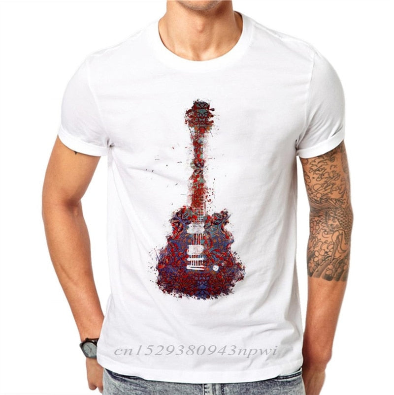 100% Cotton Music Lovers Summer Men T-Shirts