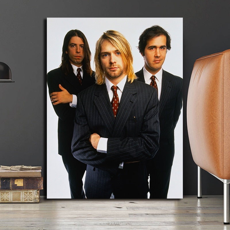 Nirvanaes Smells Like Teen Spirit Canvas Painting Oil Print Poster