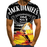 Jack Daniel's New 3D Print T Shirt