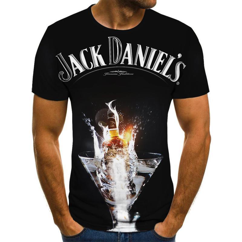 Jack Daniel's New 3D Print T Shirt