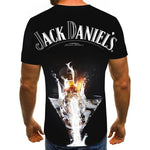 Jack Daniel's New 3D Print T Shirt