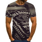 Jack Daniel's New 3D Print T Shirt