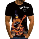 Jack Daniel's New 3D Print T Shirt