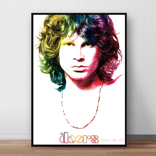 The Doors Jim Morrison Poster Rock Band Canvas Wall Art