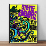 The Doors Jim Morrison Poster Rock Band Canvas Wall Art