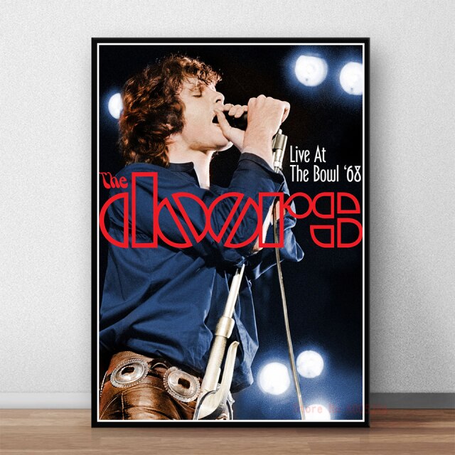 The Doors Jim Morrison Poster Rock Band Canvas Wall Art