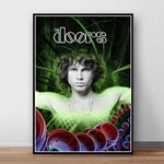 The Doors Jim Morrison Poster Rock Band Canvas Wall Art