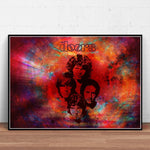 The Doors Jim Morrison Poster Rock Band Canvas Wall Art