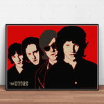 The Doors Jim Morrison Poster Rock Band Canvas Wall Art