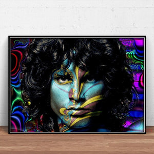 The Doors Jim Morrison Poster Rock Band Canvas Wall Art