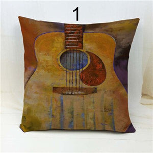 Modern Pop Art Music Cushion Cover