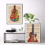 Guitar Sheet Music Canvas Print