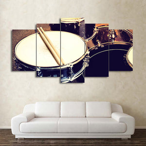 5 piece canvas art Drum painting