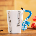 Guitar Ceramic Music Note Mug