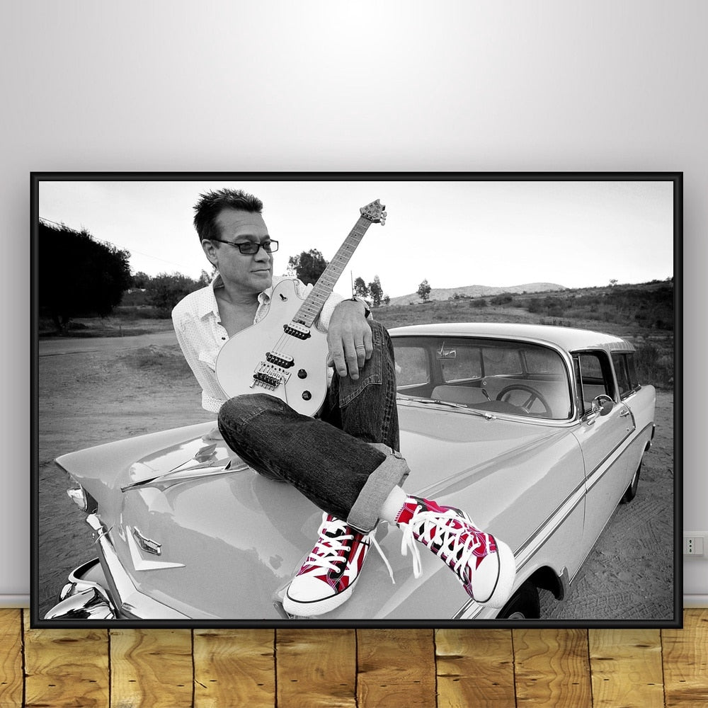 Eddie Van Halen Art Silk Poster Home Decor