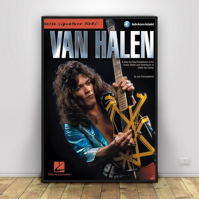 Eddie Van Halen Art Silk Poster Home Decor