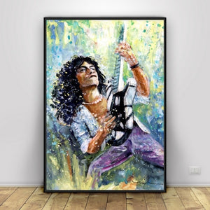 Eddie Van Halen Art Silk Poster Home Decor