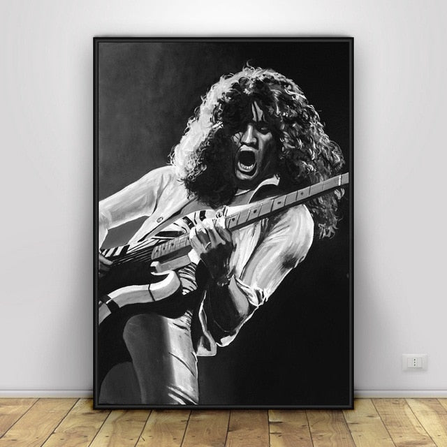 Eddie Van Halen Art Silk Poster Home Decor