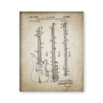 Electric Guitar Patent Vintage Poster Prints