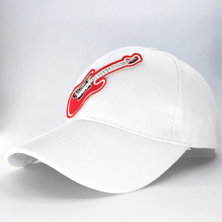 Guitar Embroidery Cotton Baseball Cap