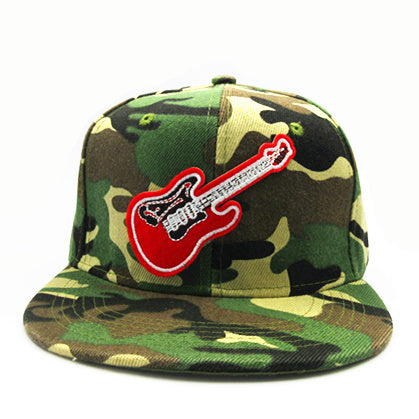 Guitar Embroidery Cotton Baseball Cap