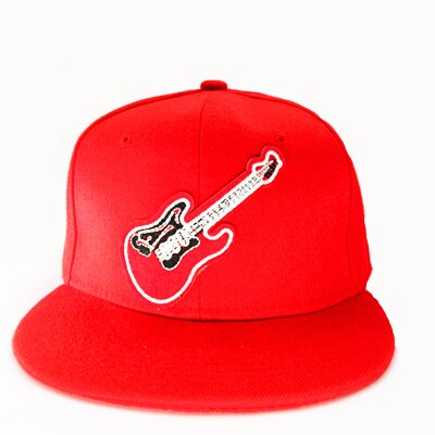 Guitar Embroidery Cotton Baseball Cap